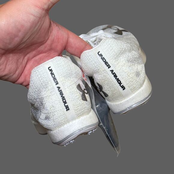 Under Armour Shakedown Elite Track White Halo Grey 3026442-100 New M9 W10.5 NWT - Picture 5 of 8